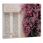 Pretty Window - Bougainvillea Flowers - Minimalist Portugal Travel Photography By Ingrid Beddoes Canvas Print Gallery Image 12
