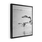 Seagulls Beach Ocean Framed Canvas Print Gallery Image 2