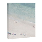 Summer Seaside Beach Print - Aerial Ocean Crowded Beach Sea photography by Ingrid Beddoes Canvas Print Gallery Image 6