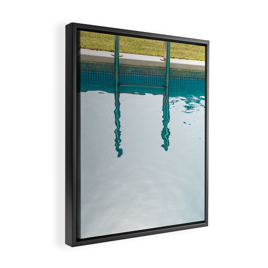 Swimming Pool - Summer Fun Travel photography Framed Canvas Print Gallery Image 2