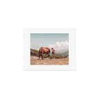 Wild Horses - Horse Photography - Mountains Wanderlust Travel photography by Ingrid Beddoes  Art Print Gallery Image 1