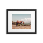 Wild Horses - Horse Photography - Mountains Wanderlust Travel photography by Ingrid Beddoes  Framed Art Print Gallery Image 4