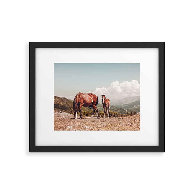 Wild Horses - Horse Photography - Mountains Wanderlust Travel photography by Ingrid Beddoes  Framed Art Print Gallery Image 5