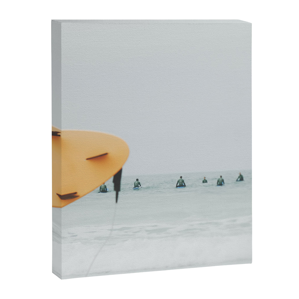 Yellow Surf Board - Abstract Surfers Print - Ocean - Sea - Travel photography Canvas Print Gallery Image 6