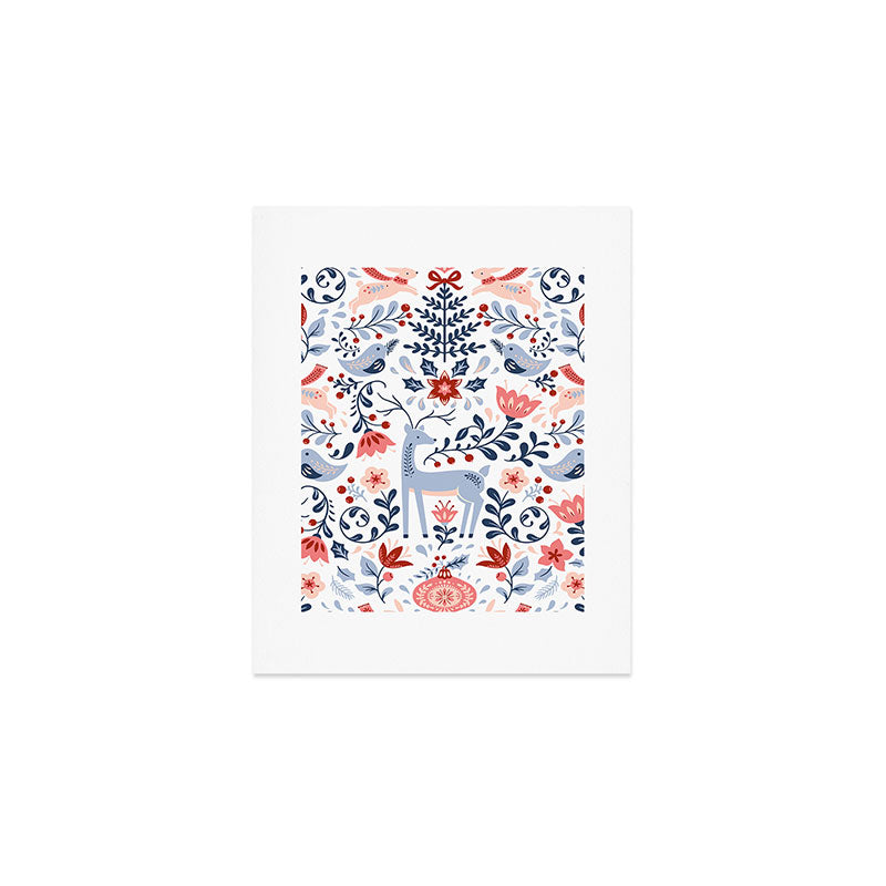 Folk Art Christmas Art Print Gallery Image 1