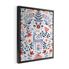 Folk Art Christmas Framed Canvas Print Gallery Image 2