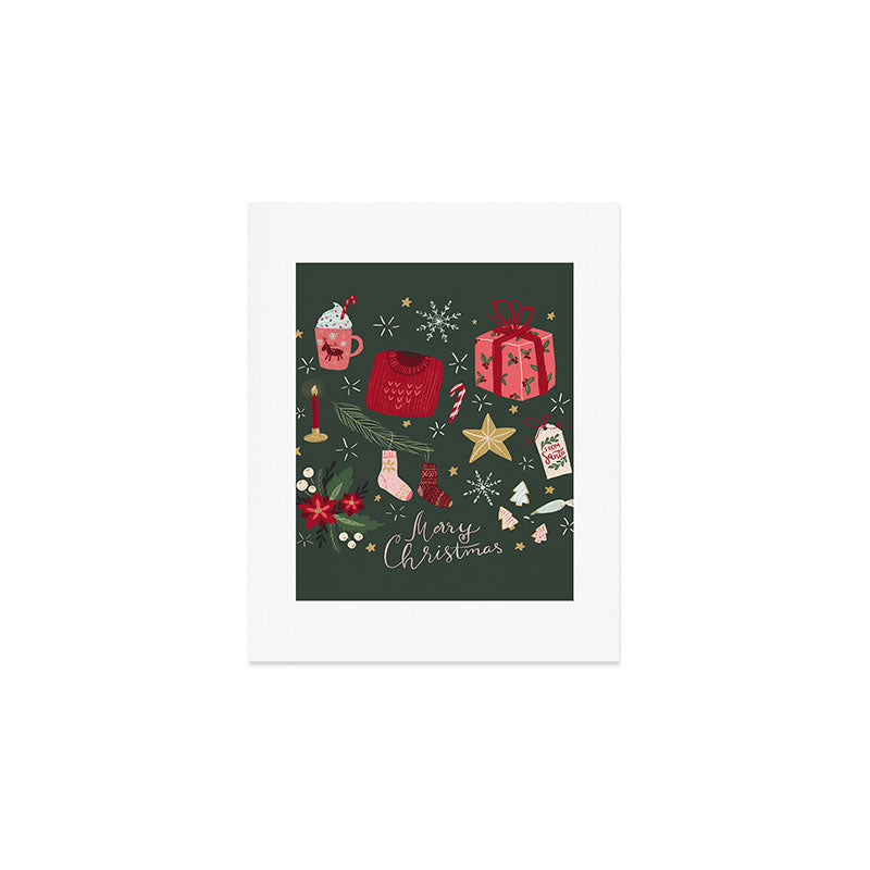 Merry Christmas Art Print Gallery Image 1