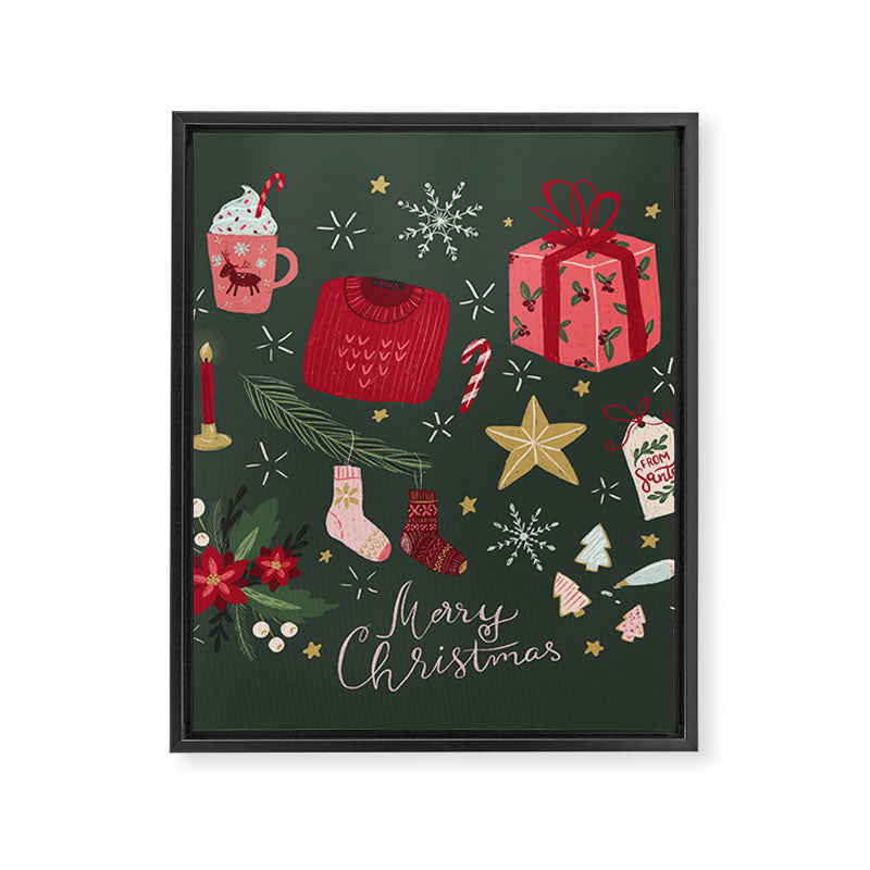 Merry Christmas Framed Canvas Print Gallery Image 8