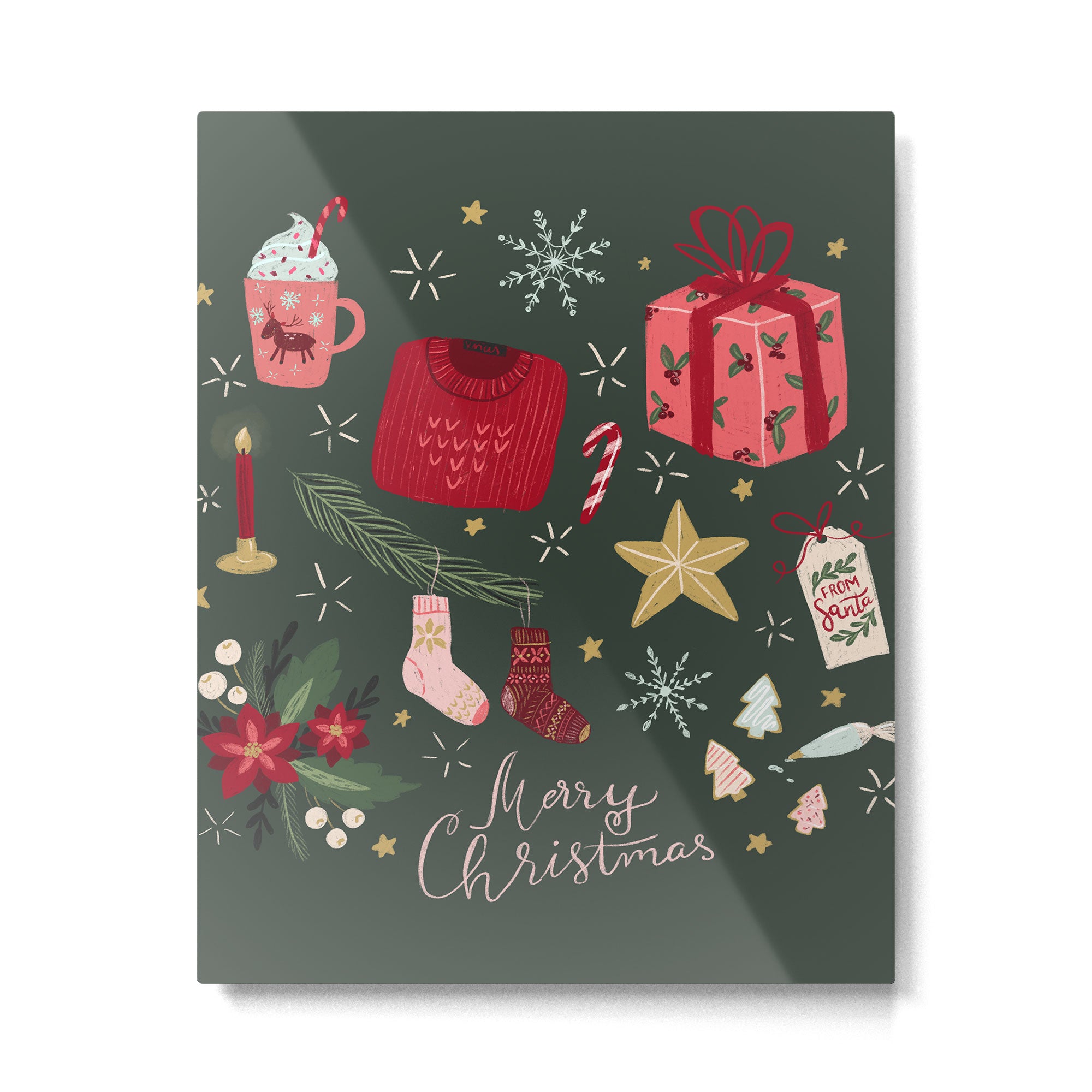 Merry Christmas Metal Print Gallery Image 6