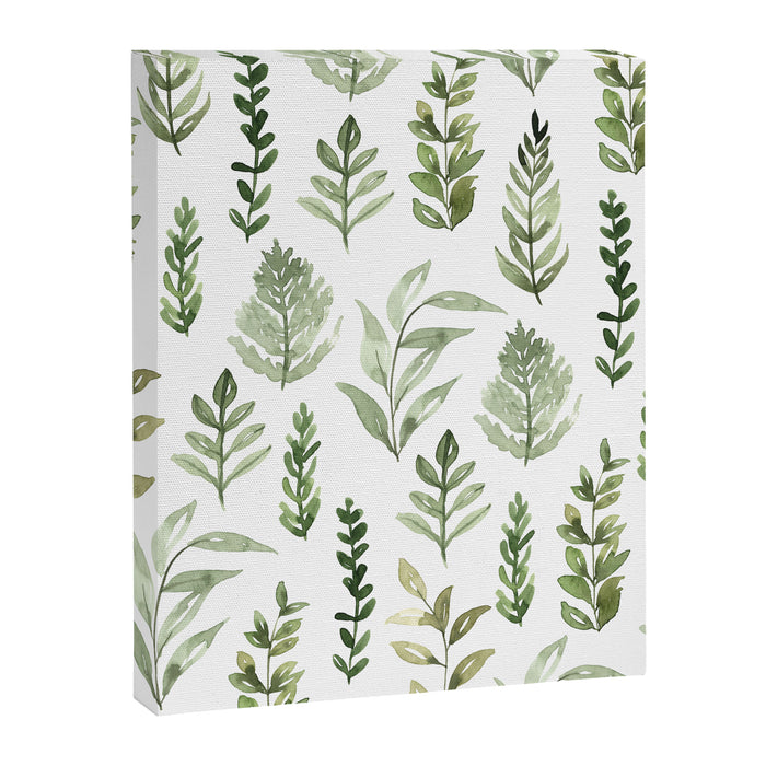 Watercolor leaves Canvas Print Gallery Image 1