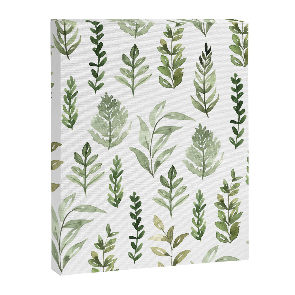 Watercolor leaves Canvas Print Gallery Image 8