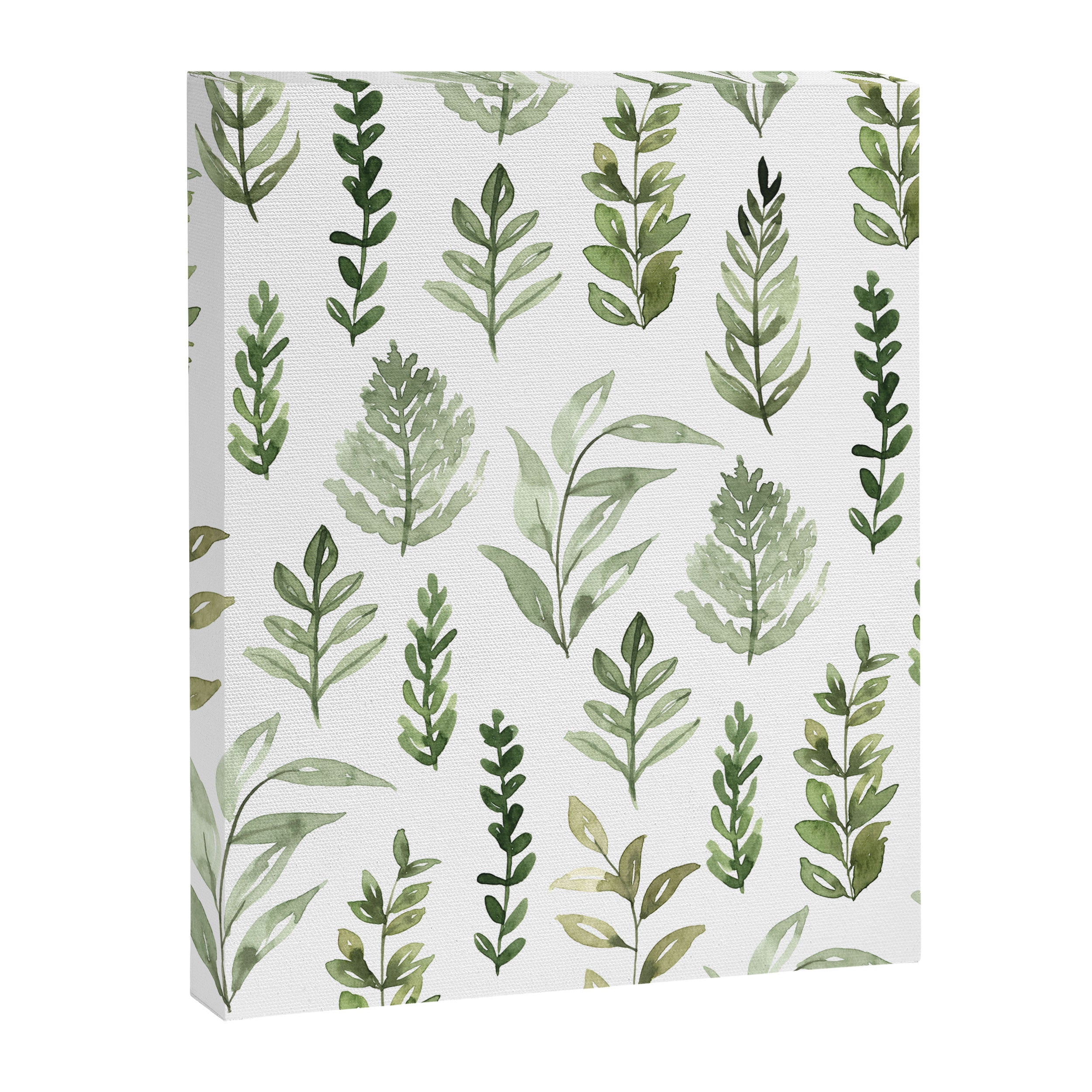 Watercolor leaves Canvas Print Gallery Image 8