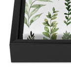 Watercolor leaves Framed Canvas Print Gallery Image 3