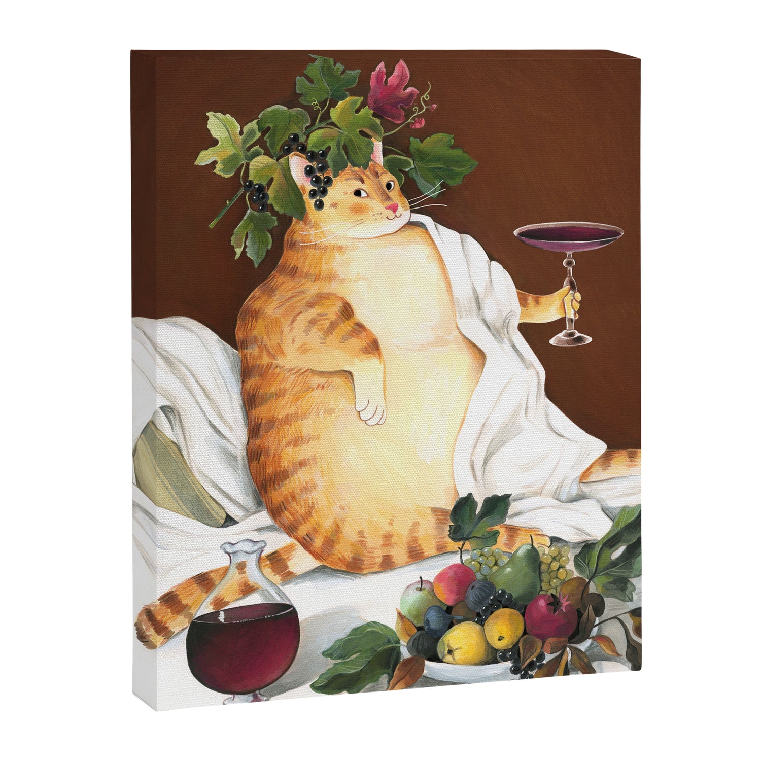 Caravaggio Hedonist Cat Canvas Print Gallery Image 6