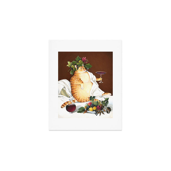 Caravaggio Hedonist Cat Art Print Gallery Image 1