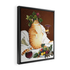 Caravaggio Hedonist Cat Framed Canvas Print Gallery Image 2