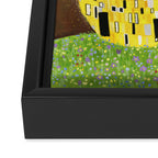 Kiss (black) Framed Canvas Print Gallery Image 3