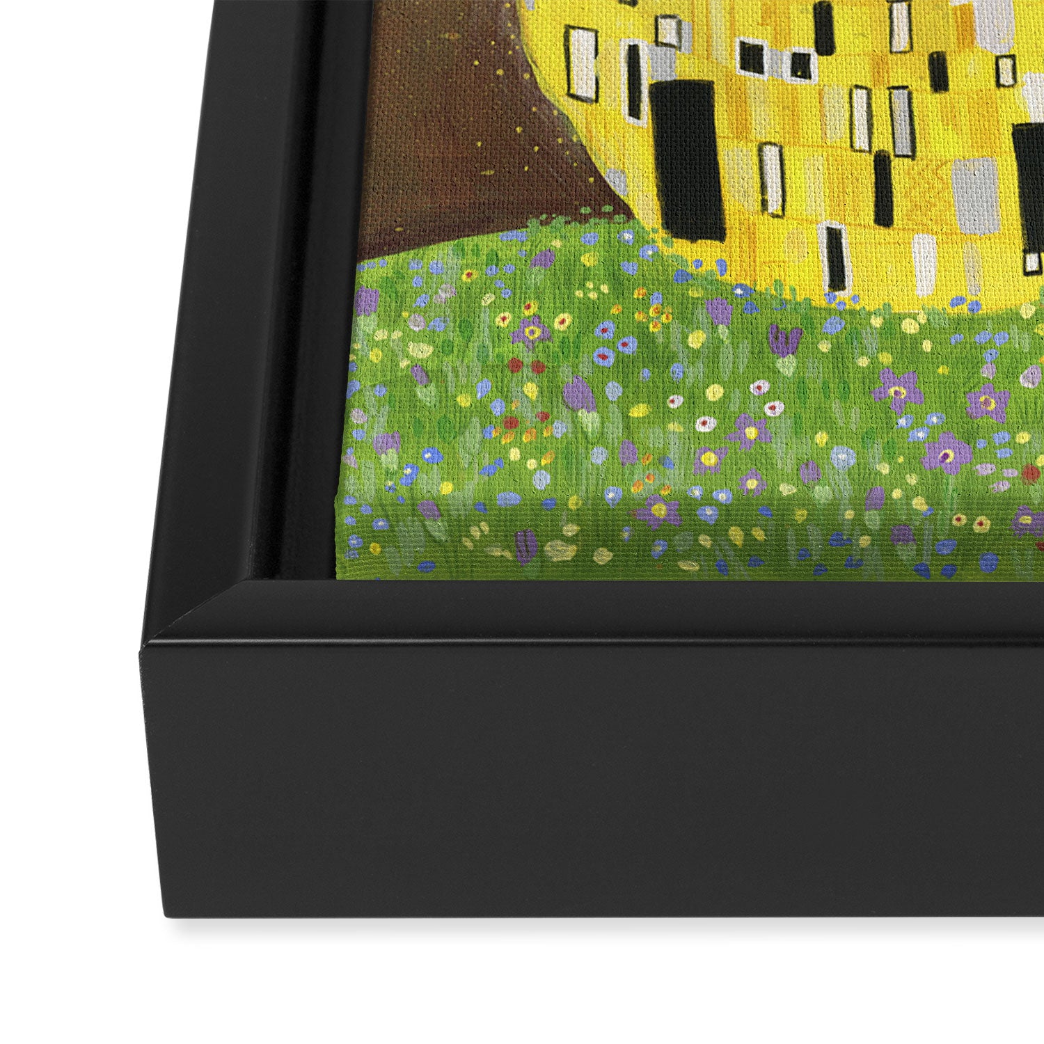 The kiss Framed Canvas Print Gallery Image 3