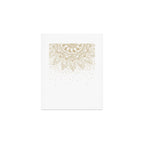 Elegant Gold Mandala Confetti Design Art Print Gallery Image 1