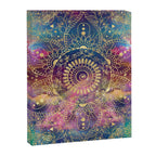 Gold watercolor and nebula mandala Canvas Print Gallery Image 8
