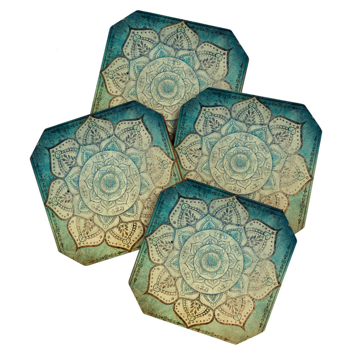 Faded Bohemian Mandala Coaster Gallery Image 1