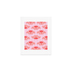 Butterfly Pink Red Art Print Gallery Image 1