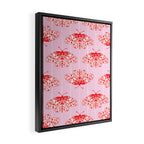 Butterfly Pink Red Framed Canvas Print Gallery Image 2