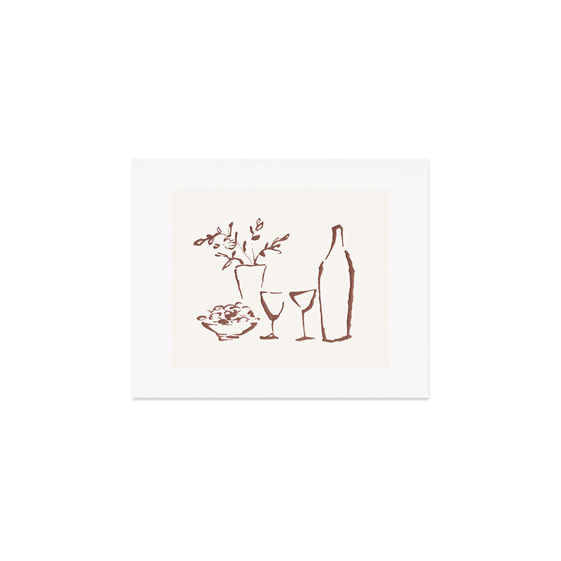 Apero table - White  Art Print Gallery Image 1