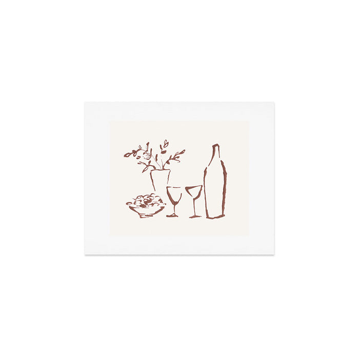Apero table - White  Art Print Gallery Image 1