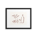 Apero table - White  Framed Art Print Gallery Image 5