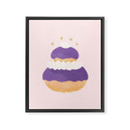 Blueberry Religieuse French Cake Framed Canvas Print Gallery Image 6