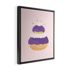 Blueberry Religieuse French Cake Framed Canvas Print Gallery Image 2
