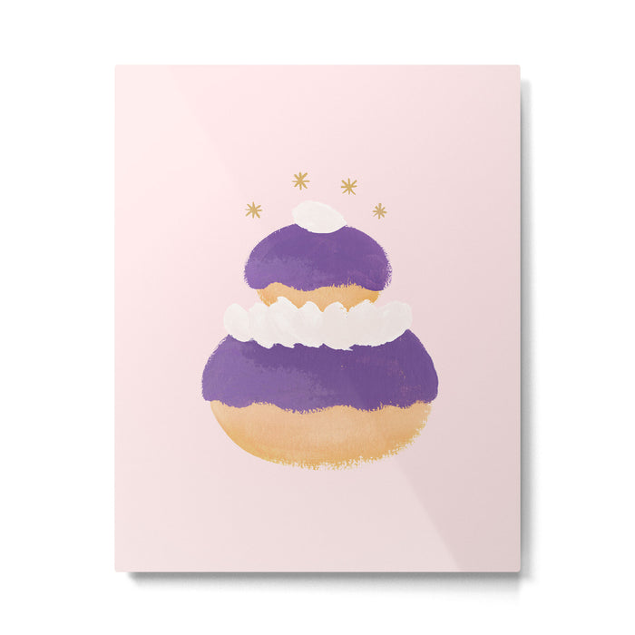 Blueberry Religieuse French Cake Metal Print Gallery Image 1