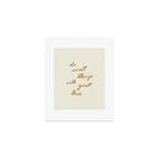 Do Small Things With Great Love - Brush Script Typography Quote - Gold Art Print Gallery Image 1