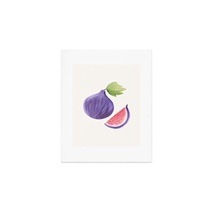 Fig - Fruit Watercolor Painting Art Print Gallery Image 1