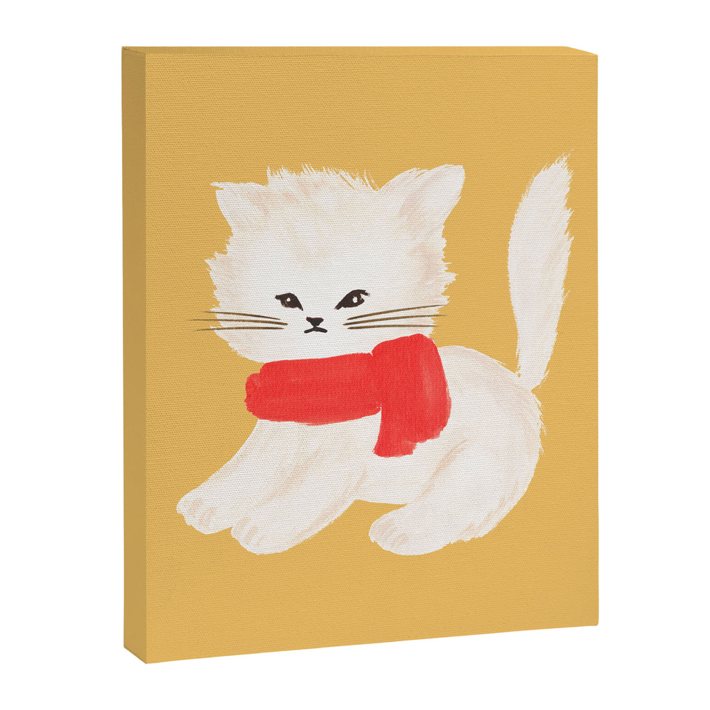 Fluffy Kitten - Yellow Canvas Print Gallery Image 6