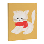 Fluffy Kitten - Yellow Canvas Print Gallery Image 6