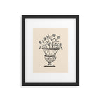 Garden Pot Antique Vase Flower Illustration Framed Art Print Gallery Image 5