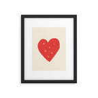 Heart Bisous - Love French Typography Framed Art Print Gallery Image 5