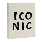 Iconic - Typography Canvas Print Gallery Image 6