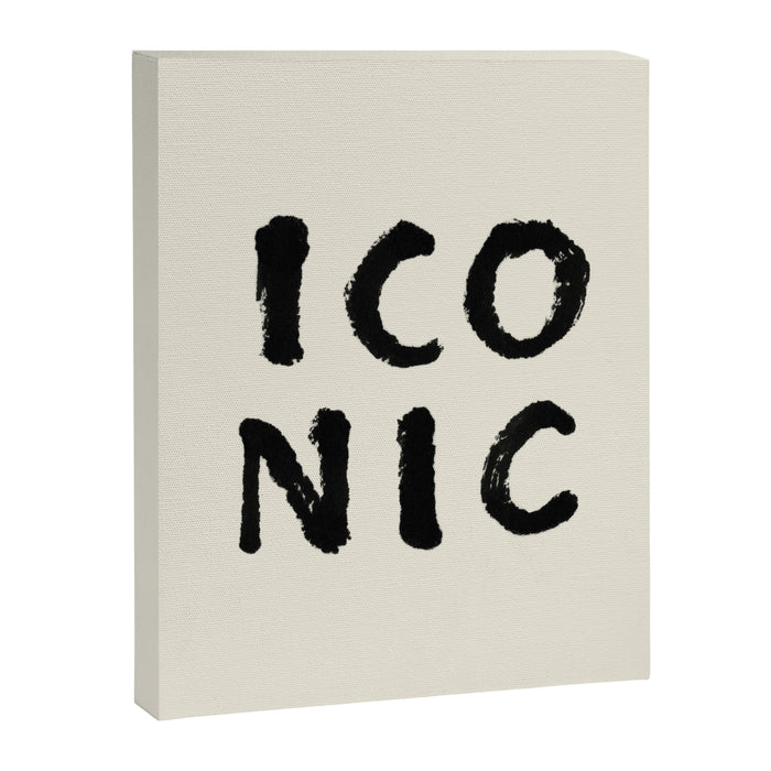 Iconic - Typography Canvas Print Gallery Image 1