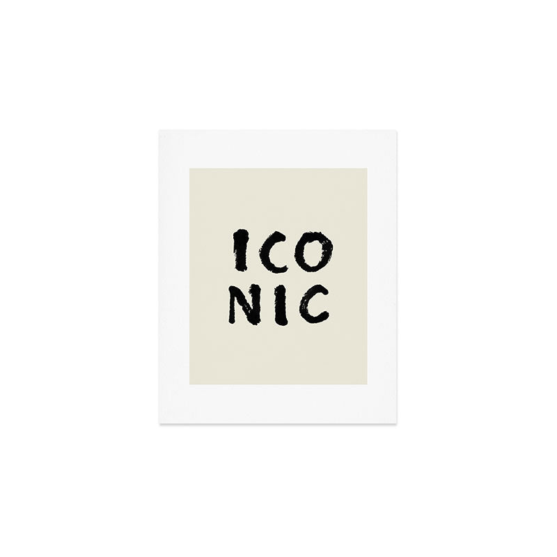 Iconic - Typography Art Print Gallery Image 1