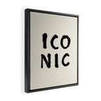 Iconic - Typography Framed Canvas Print Gallery Image 2