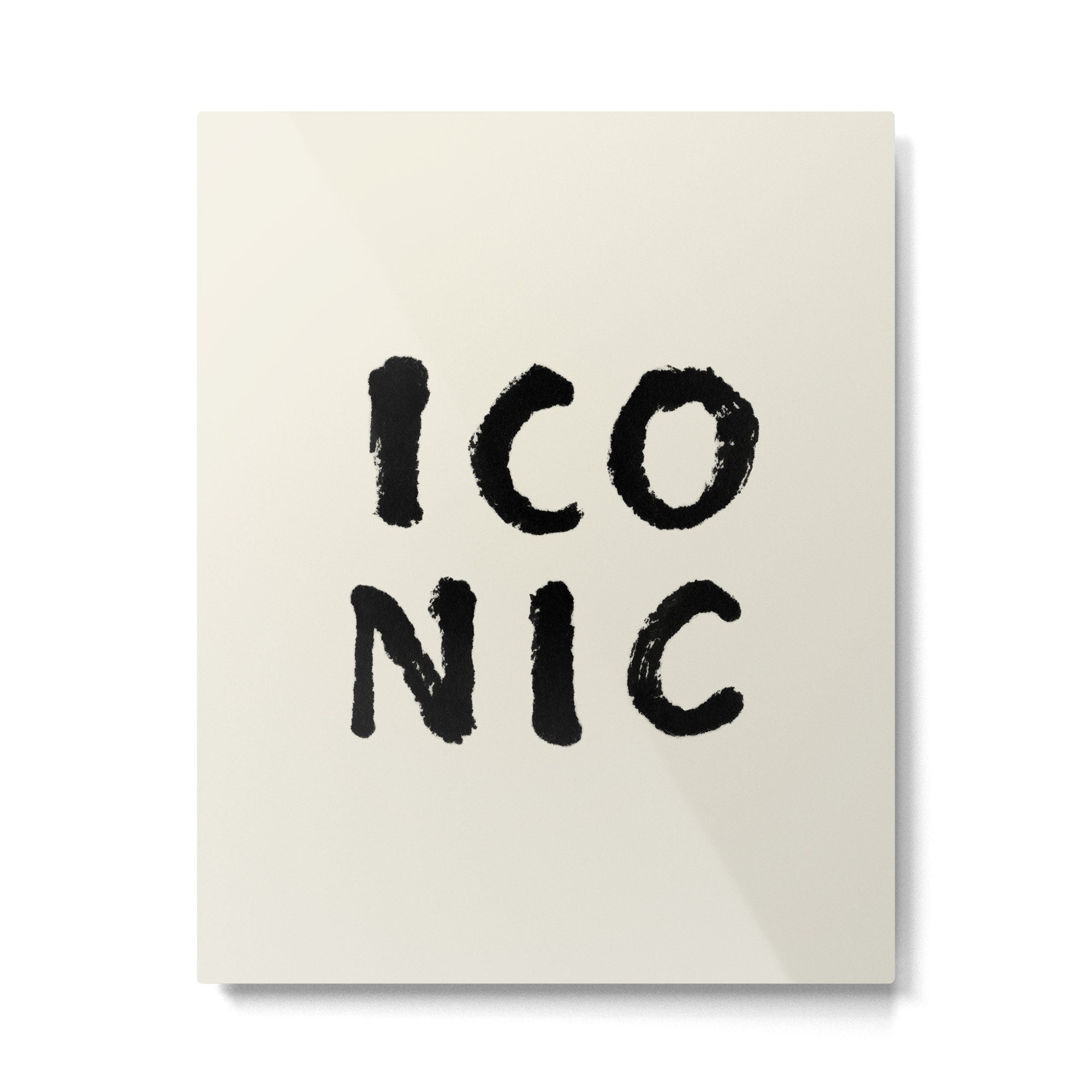 Iconic - Typography Metal Print Gallery Image 4