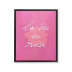 La Vie en Rose Framed Canvas Print Gallery Image 6