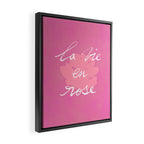 La Vie en Rose Framed Canvas Print Gallery Image 2