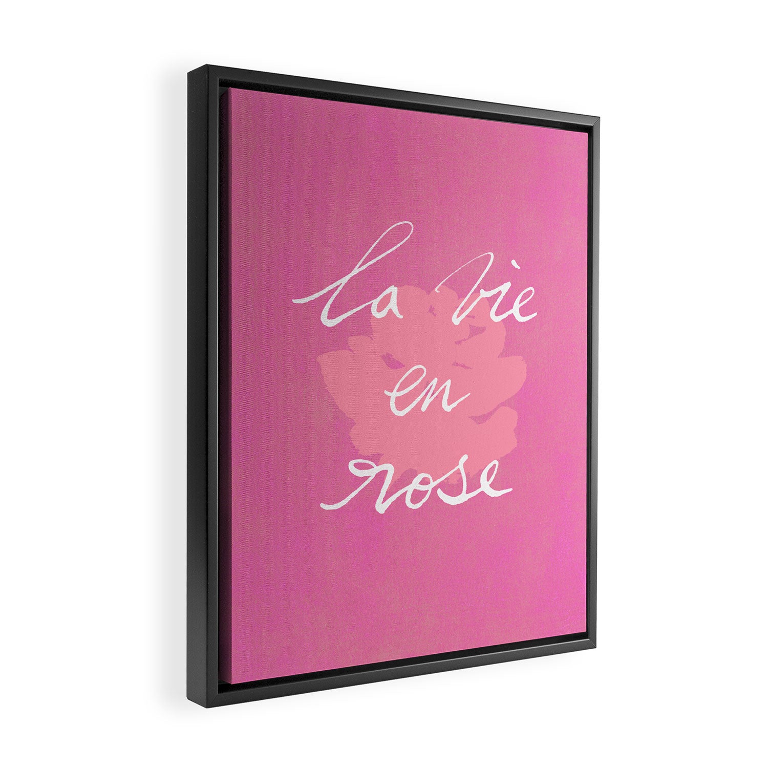 La Vie en Rose Framed Canvas Print Gallery Image 2