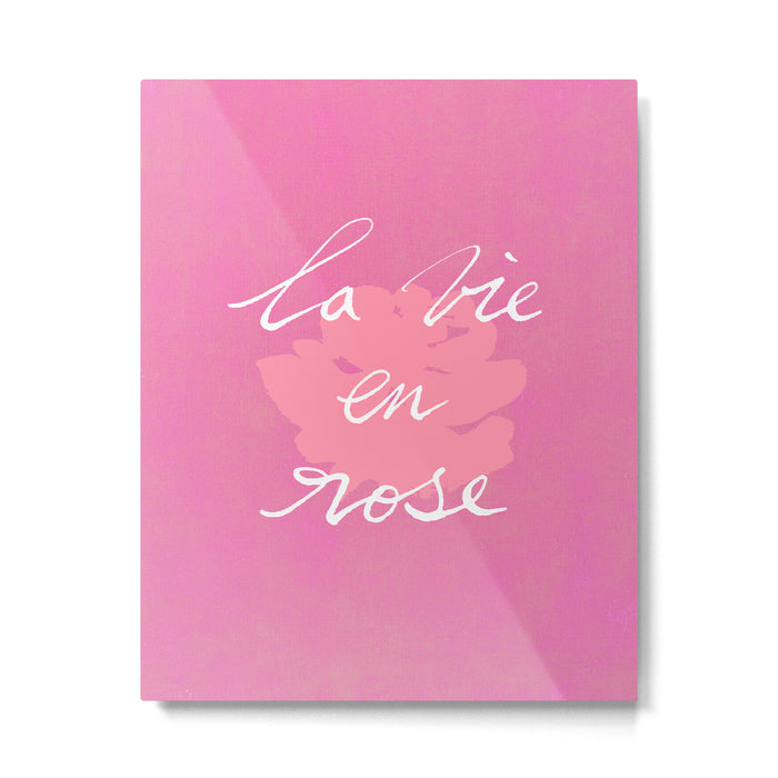 La Vie en Rose Metal Print Gallery Image 1