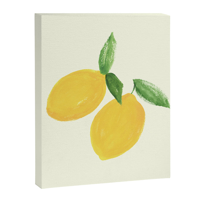 Lemon Watercolor Illustration  Canvas Print Gallery Image 1
