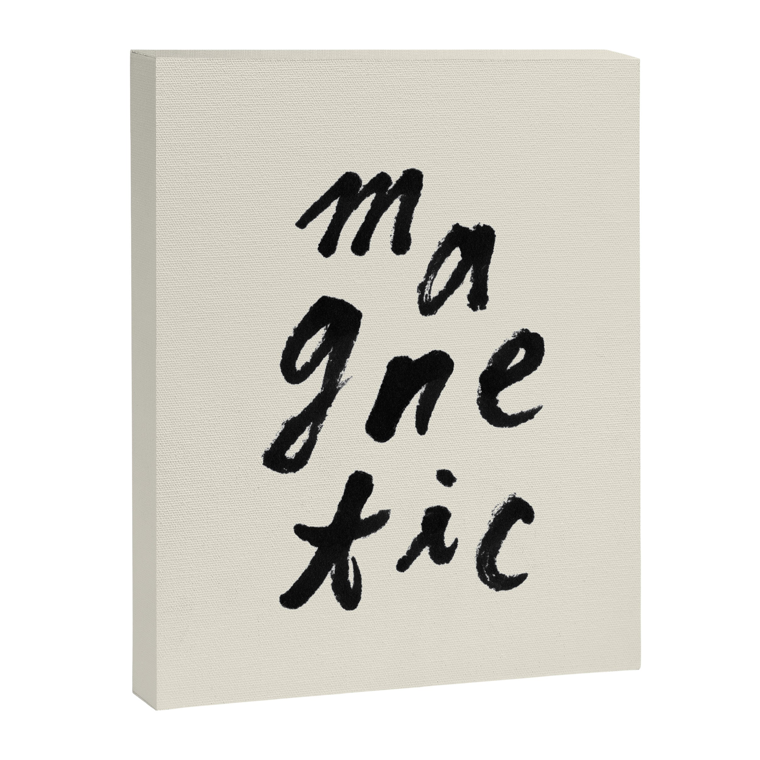 Magnetic - Typography Canvas Print Gallery Image 6
